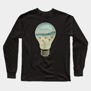 Goldfish in a lightbulb Long Sleeve T-Shirt